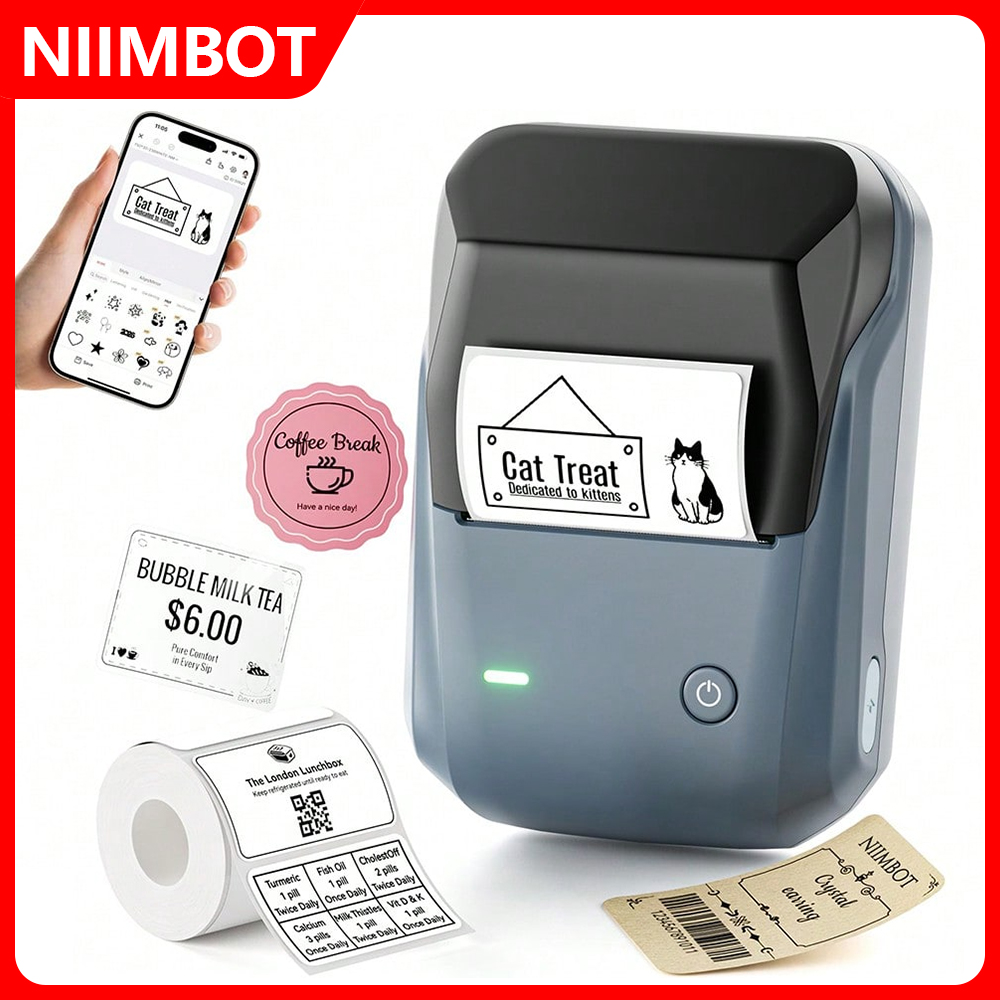 Commercial Printing Labels - Портативный термопринтер NIIMBOT B1, 2-дюймовый мини-принтер